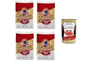 ‎ITALIAN GOURMET E.R. La Casa del Grano Fregola sarda media Mittlere sardische Fregola 4x500g + Italian Gourmet polpa 400g