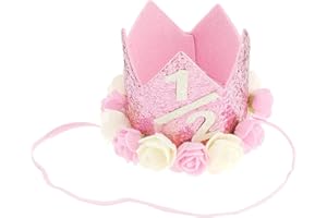 Glamour Girlz Boys Girls Cat Dog Pet Glitter 6 Months Old Birthday King Crown Princess Tiara Costume Party Photo Prop Headband Hat