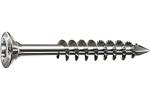 SPAX 1.4567 25170004504021 - Lote de tornillos T-Star plus Cut (rosca parcial, 4,5 x 40 mm, 200 unidades, acero inoxidable)