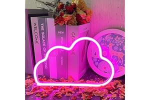 ‎UEXNKJ-Y UExnkj-Y LED Neonlicht Zeichen Wolke Neon Light Rosa Neonlicht Schilder Neon Wand Dekor Schild LED Cloud für Kinderzimmer LED Neon Schild für Party Weihnachtsbar
