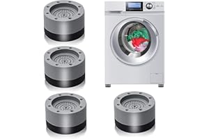 LIDEYE 4 Piezas Almohadillas lavadora universal antivibracion lavadora con Almohadilla de Goma Amortiguador de Vibraciones Patas Lavadora Antivibracion para Lavadora y Secadora (A)