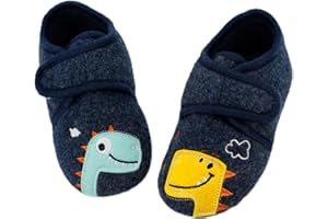 qpyysz Hausschuhe Kinder Junge Mädchen Barfussschuhe Kinder Einhorn Dino Katze Pantoffeln Winter Kinderschuhe für Kindergarten Atmungsaktive Rutschfest