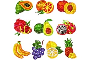 MINGSH Mosaic Kits, Mosaic Tiles Arts and Crafts, Mosaic Kits for Children, Creative Activities for Kids,5D Handmade Digital Diamonds Mosaic Stickers Arts and Crafts Diamond Painting Stickers (5 Packs)