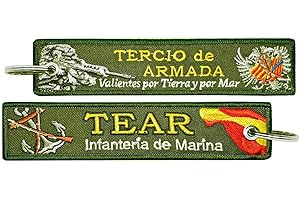 TACRO Llavero de tela TEAR Tercio de Armada Infantería de Marina (Verde)