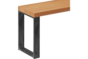 ‎LAMO LAMO Manufaktur LSB-01-A-003-160-0000S Dining Room Wooden Bench 30 x 160 x 47 cm Furniture Feet Simple Raw Steel with Clear Varnish / Rustic