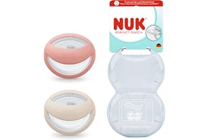 NUK Perfect Match-napp | 0–6 månader | Amningsvänliga tandregleringsnappar | 95% acceptans för bebis**