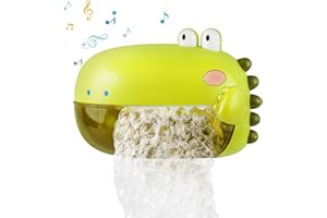 Lehoo Castle Jouet Bain bébé, Jouet de Bain pour Bebe Machine à Bulles, Fabricant de Bulles de Dinosaure pour Enfants, Bulles pour bébés avec Musique, Fabricant de Bulles pour Enfants