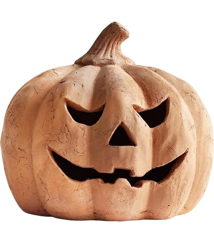 Chunful Terrakotta-Kürbis Deko – Set Mit 4 Stück, Rustikale Herbst- & Halloween-Tischdekoration