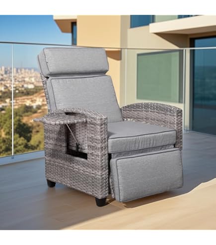 bellevue rattan recliner duet set