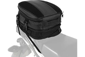 AnXin - Motorrad Satteltasche Satteltasche Wasserdicht PU Leder Multifunktion 8L