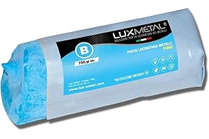 Lux Metal - Pâte Abrasive (Fine 700 gr) pour une Polissage Excellent sur Aluminium, Acier Inoxydable, Laiton, Cuivre, Fer, Chromage avec Disque de Polissage - Élimine l'Oxydation et les Taches.