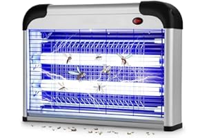 CEFRANK Lampe UV Écologique Anti-Insectes Intérieure - 20W Déstructeur d'Insectes Électrique sans Produits Chimiques (Lampe Moustique)