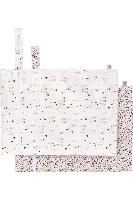 2 Borse Wet Bag Wonvify Per Pannolini Lavabili - Impermeabili, 20x25cm E 18x14cm - Foto 5