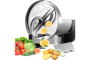 Anatole Tagliaverdure Professionale Mandolina in Acciaio Inox Affetta Cipolle Pomodori Manuale Taglia Frutta a Fette 0-13mm Regolabile con 6 Ventose per Patate Limone Arancia Carota Cetriolo Cappuccio