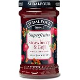 St Dalfour Superfruits STRAWBERRY &amp; GOJI JAM 170g 100% Fruit | 100% fruit No cane sugar, no sweeteners, no dyes, no flavors,