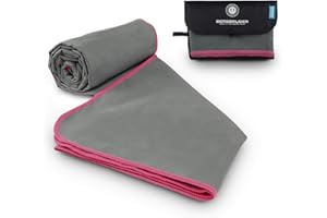 ‎BERGBRUDER BERGBRUDER Microfaser Handtücher - Viele Größen und Farben - Ultraleicht, kompakt & schnelltrocknend - Mikrofaser Handtuch, Reisehandtuch, Sporthandtuch, Badetuch Set mit Tasche