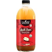 Neuherbs Certified Organic Apple Cider Vinegar With Mother (500 ML- Glass Bottle)