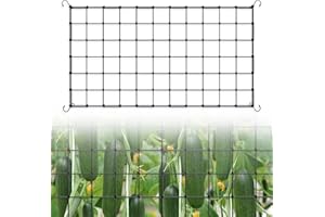 Zikenis Grow Tent Net,Rete Elastica A Traliccio 60 x 120 cm,Rete Scrog, Rete da coltivazione con 4 ganci,per piante di ortaggi,frutta e fiori, per cortile, giardinaggio,giardino,balconi