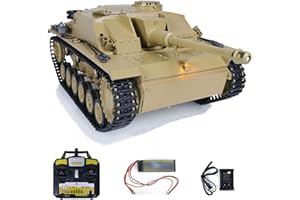 TOUCAN RC HOBBY Mato 1226 1226 - Tanque infrarrojo alemán 100% de metal, escala 1/16, amarillo