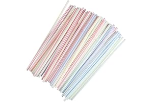 BESMRPG 100 Stück Trinkhalm,Strohhalme Bunte Strohhalm,Basteln Kunststoff Wiederverwendbare,Bastelstrohhalme,Plastikstrohhalme Straws,Trinkhalme Wiederverwendbaren für Zuhause,Bar,Partys