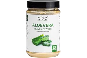 Bixa Botanical Aloe Vera Leaf Powder (Aloe barbadensis) ǀ Ayurvedic Herbal Supplement | 200 Grams / 7 OZ | Gluten Free, Non-GMO, Steam Sterlized, Vegan, 100% Pure.