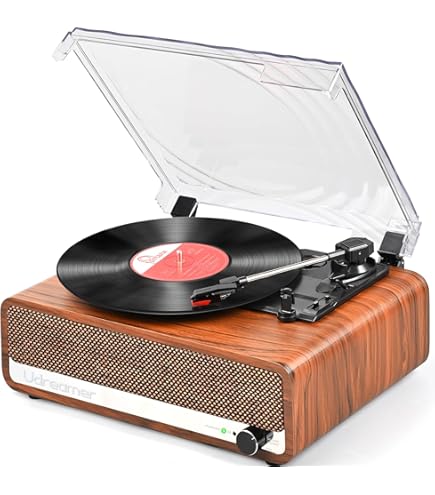 Bluetooth Tocadiscos Retro Lauson Altavoces Pc Tocadiscos Retro