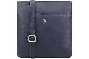 Lloyd Baker KANATAL Real Leather Crossbody Bag, Soft Shoulder Handbag with Adjustable Strap, Slim Phone Bag, Compact Size with FRONT SLIP POCKET