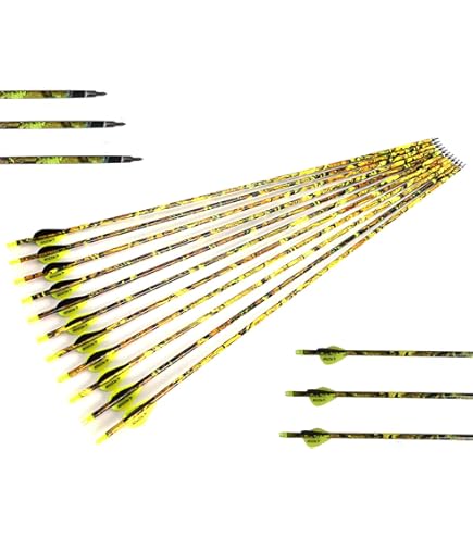 Flèches Carbone TOPARCHERY 30" SP300/350/400 Pour Arc Chasse/cible – Lot Rose