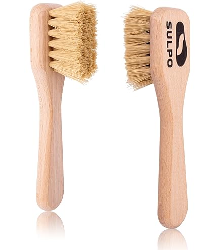 Spazzole Per Scarpe In Crine Di Cavallo - 2 Pezzi, Legno, Per Pulizia E Lucidatura - Foto 3