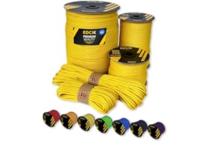 EdcX Paracord 4mm, 35+ kolorów (10 m, 15m, 30m, 50m, 100m, 300m) | Idealny do rękodzieła, majsterkowania, biwakowania | 100% nylonowa lina 4mm| Linka Taktyczna 550 Typ III