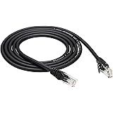 Amazon Basics Snagless RJ45 Cat-6 Ethernet Patch Internet Cable - Pack of 5 - 3 Meters, Black