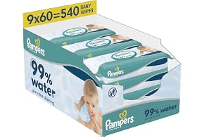 Pampers Water Wipes 9x60pk