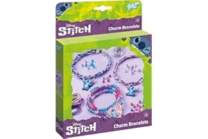 TOTUM TM ESSENTIALS Stitch - Braccialetti con ciondoli e diverse possibilità per creare il tuo braccialetto, Mittelgroße, Plastica, Nessuna pietra preziosa