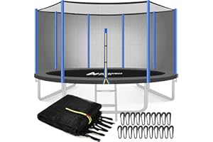 ‎ULTRAPOWER SPORTS Trampolin Netz 244 305 366 397 427 cm, Ersatznetz Sicherheitsnetz für Trampolin Ø 244 305 366 397 427 cm 6/8 Stangen, UV-beständig Trampolinnetz Trampolinschutz Trampolinersatznetz für Gartentrampolin
