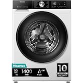 Hisense WF3S1243BW3 &ndash; Washing Machine, Free Inst., 12 kg, 1400 rpm, Depth | AlxWxFn 84.5 x 59.4 x 64 cm, White, WiFi, Inverte