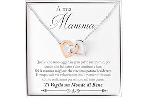 NONNA PROFESSIONISTA Collana Donna Mamma Nonna Suocera Amore Finitura in Oro, Argento Idee Regali per lei Nonna Compleanno Natale - Cofanetto con DEDICA incluso