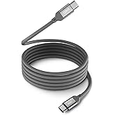 GM G+ Flash PD 100W Grey Magnetic Charging Cable | Type-C to Type-C | 120cm | Premium Braided Copper Wire | 480Mbps | 20,000 