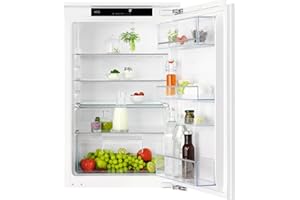 AEG Einbau-Kühlschrank 88cm ohne Gefrierfach, Serie 5000 OptiSpace: 2x vielfach verstellbare & 1x teilbare Glasablage, großer Kühlraum (137L), LCD-Display, Schnell-Kühlen-Funktion, Festtür, TSK5O88WDF