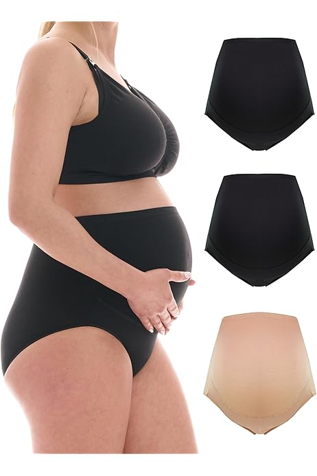 Mutande Premaman In Cotone E Modal - Vita Alta Super Comode - Slip Gravidanza Sicuri E Morbidi - Made In Italy - Foto 9