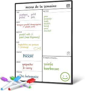 Calendrier Magnétique pour Frigo Mensuel - Smart Panda Global