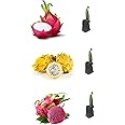 Green view Combo pack of 3 Rare Two Pink Variety & One Yellow skin White Flesh Dragon Fruit Imported Live Rooted Plant DRAGON FRUIT LIVE INDOOR OUTDOOR ORNAMENTAL PLANT 3 Cutting On Grow Bag(Poly Bag)