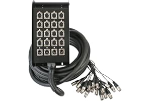 pulse 15 m 20 Way 16/4 XLR Multicore Stagebox - Black