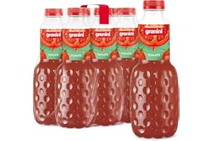 ‎GRANINI granini Trinkgenuss Tomate (6 x 1l), 100% Saft und Meersalz, Tomatensaft, natürlich, vegan, mit Pfand