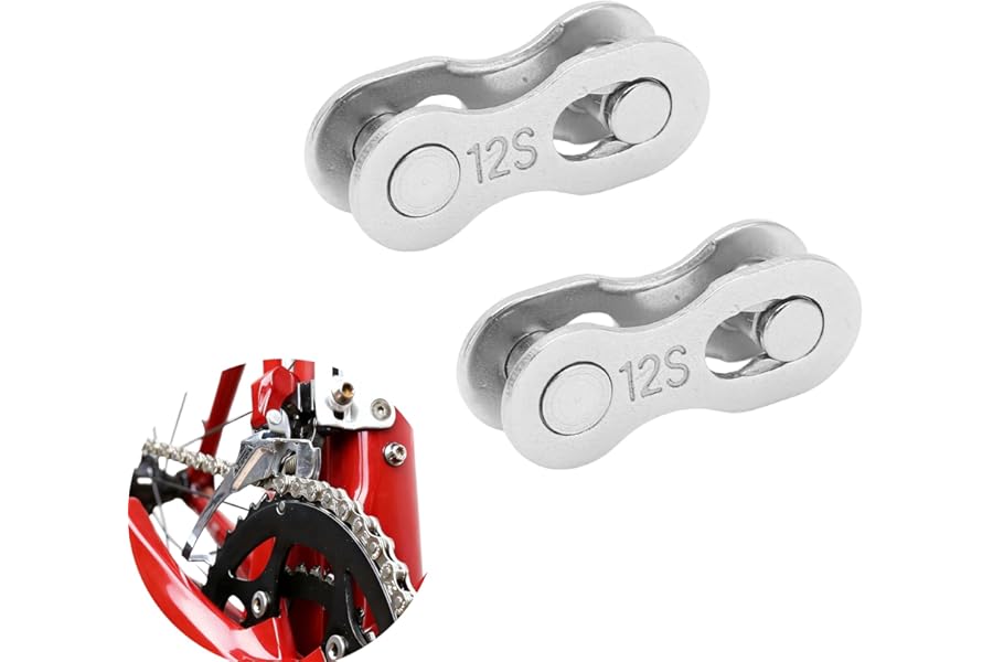 2 Pairs 12 Speed Chain Bike Chain Connector Quick Release Chain Link Bicycle Chain Missing Link for Road Mountain Bike