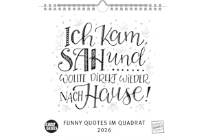 ‎DUMONT DUMONT - Funny Quotes im Quadrat 2026 – Typo-Wandkalender 23 x 23 cm mit frechen Sprüchen, für Design- und Sprüche-Fans