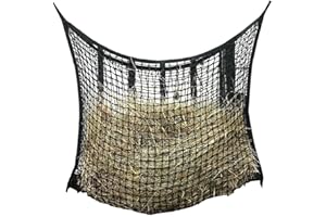 Anulely Filet A Foin Chevaux, Mangeoire À Foin Pour Chevaux, Filets À Foin Rectangulaires Pour Alimentation Lente Cheval, Sacs De Foin Résistants Aux Déchirures Avec Trous De 3 Cm