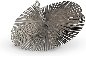 BARETTO Scovolo Canna Fumaria, Scovolo in Acciaio per la Pulizia della Canna Fumaria e del Tuo Camino, 200 mm