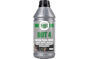 Motorkit Liquide de Frein Dot 4 500 ML. Performance supérieure dans des Conditions extrêmes. Protection Contre l'usure et la Corrosion.