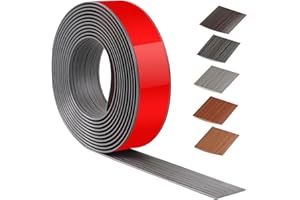 ZTOWOTO 400 cm X 4 cm Barre De Seuil Adhesive, Seuil De Porte Adhesif PVC, Barres De Transition De Seuil Pour Cuisine, Salon, Pour Joindre Les Renfoncements Du Sol, Du Carrelage Ou Du Tapis(Gris Foncé)