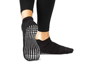 LA Active Grip Chaussettes Antidérapantes - Pour Yoga Pilates Barre Ballet Femme Homme